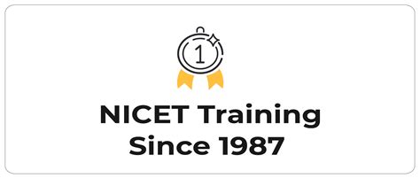 ONSITE - IN CLASS TRAINING. . Nicet training online